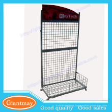 wire mesh socks metal display stands with wire basket